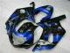Bleu Noir Carénage Suzuki GSXR 600 / 750 K1 K2 K3 01-03 Bleu Noir Carénage Suzuki GSXR 600 / 750 K1 K2 K3 01-03