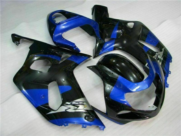 Bleu Noir Carénage Suzuki GSXR 600 / 750 K1 K2 K3 01-03 Bleu Noir Carénage Suzuki GSXR 600 / 750 K1 K2 K3 01-03