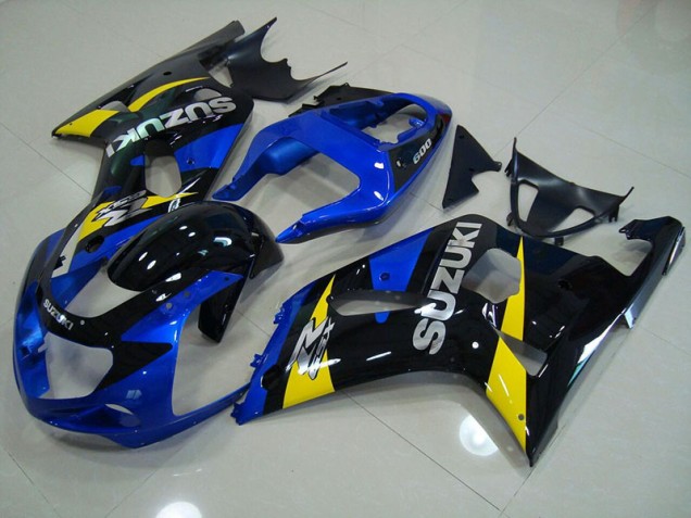 Bleu Noir Carénage Suzuki GSXR 750 K1 K2 K3 01-03