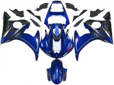 Bleu Noir Carénage Yamaha R6 03-05