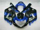 Bleu Noir Carénages Suzuki GSXR 600 / 750 K1 K2 K3 01-03 Bleu Noir Carénages Suzuki GSXR 600 / 750 K1 K2 K3 01-03