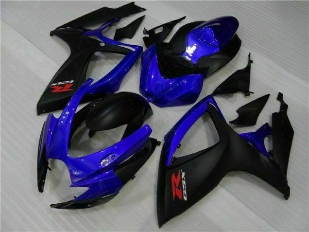 Bleu Noir Carénages Suzuki GSXR 600 / 750 K6 06-07 Bleu Noir Carénages Suzuki GSXR 600 / 750 K6 06-07