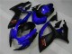 Bleu Noir Carénages Suzuki GSXR 600 / 750 K6 06-07 Bleu Noir Carénages Suzuki GSXR 600 / 750 K6 06-07