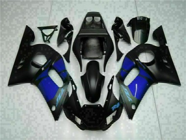 Bleu Noir Carénages Yamaha R6 98-02