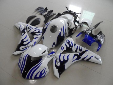 Bleu Noir Flamme Courses Carénage Honda CBR 1000 RR 08-11