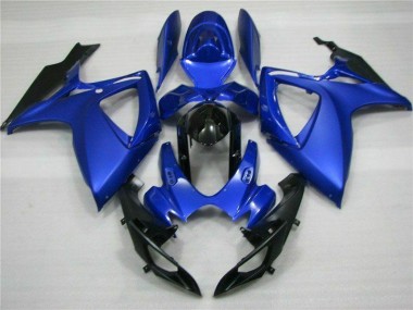 Bleu Noir Kit Carénages Complet Suzuki GSXR 600 / 750 K6 06-07