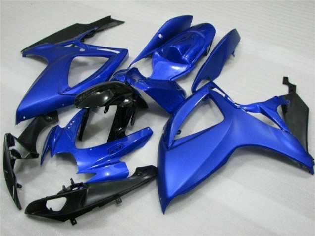 Bleu Noir Kit Carénages Complet Suzuki GSXR 600 / 750 K6 06-07 Bleu Noir Kit Carénages Complet Suzuki GSXR 600 / 750 K6 06-07