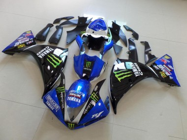 Bleu Noir Monster Carénage Yamaha R1 12-14