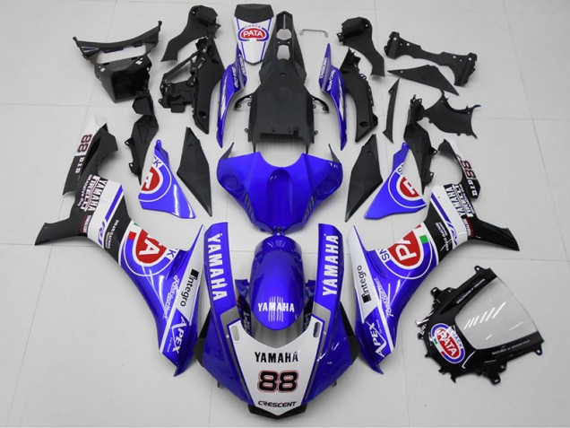 Bleu PATA 88 Carénage Yamaha R1 15-19 Bleu PATA 88 Carénage Yamaha R1 15-19