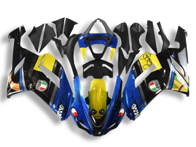 Bleu Requin Carénage Kawasaki ZX6R 07-08 Bleu Requin Carénage Kawasaki ZX6R 07-08