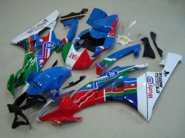 Bleu Rouge Blanc Vert Carénage Yamaha R6 06-07