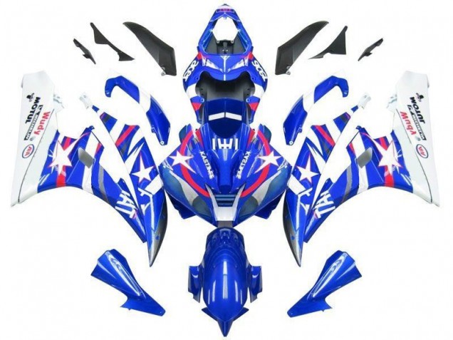 Bleu Star Fiat Carénage Yamaha R6 06-07 Bleu Star Fiat Carénage Yamaha R6 06-07