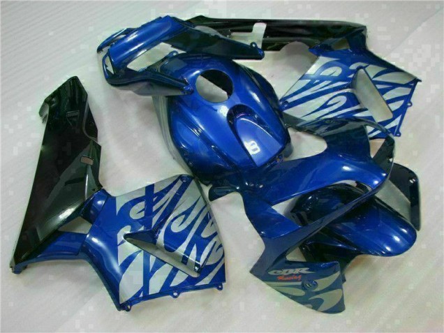 Bleu avec Argent Flamme Carénage Honda CBR 600 RR 03-04 Bleu avec Argent Flamme Carénage Honda CBR 600 RR 03-04