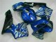 Bleu avec Argent Flamme Carénage Honda CBR 600 RR 03-04 Bleu avec Argent Flamme Carénage Honda CBR 600 RR 03-04