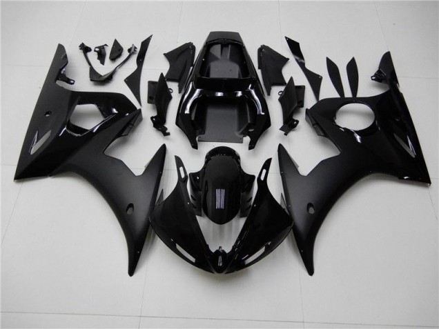 Brillant Noir Mat Carénage Yamaha R6 03-05 Brillant Noir Mat Carénage Yamaha R6 03-05