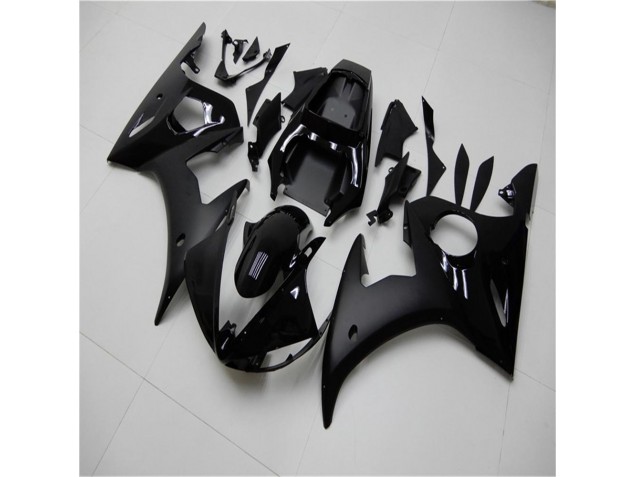 Brillant Noir Mat Carénage Yamaha R6 03-05 Brillant Noir Mat Carénage Yamaha R6 03-05