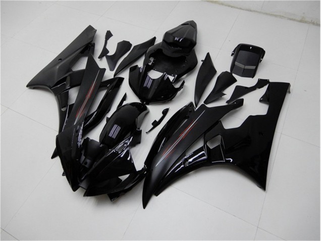 Brillant Noir Mat Carénage Yamaha R6 06-07 Brillant Noir Mat Carénage Yamaha R6 06-07
