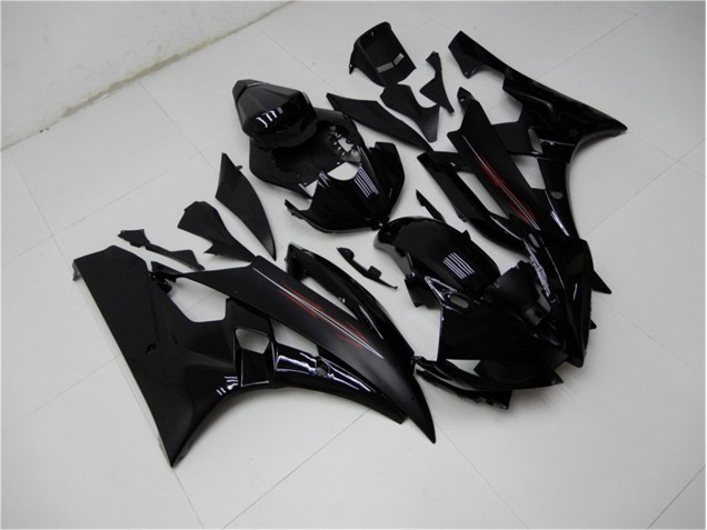 Brillant Noir Mat Carénage Yamaha R6 06-07 Brillant Noir Mat Carénage Yamaha R6 06-07
