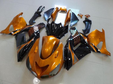 Brun et Noir No Décalque Carénage Kawasaki ZX14R ZZR 1400 06-11