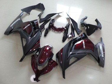 Dark Rouge et Gris Carénage Kawasaki ZX 300R 13-16