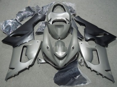 Gris Noir Carénage Kawasaki ZX6R 05-06