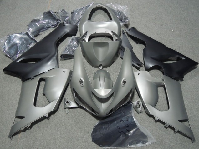 Gris Noir Carénage Kawasaki ZX6R 05-06
