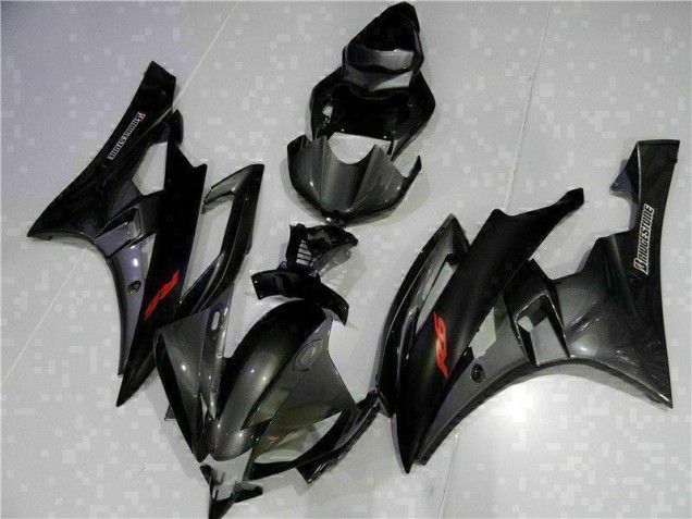 Gris Noir Carénages Yamaha R6 06-07 Gris Noir Carénages Yamaha R6 06-07