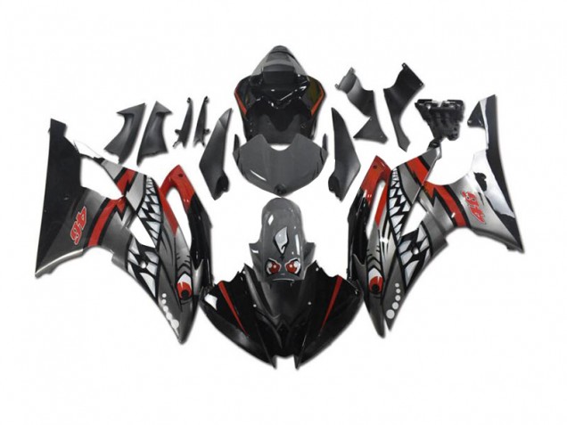 Gris Rouge Requin Carénage Yamaha R6 08-16 Gris Rouge Requin Carénage Yamaha R6 08-16