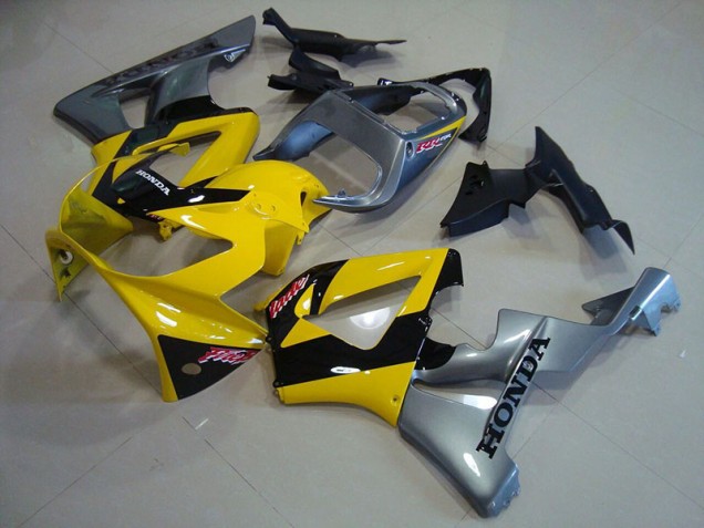Jaune Argent Carénage Honda CBR 900 RR 929 00-01 Jaune Argent Carénage Honda CBR 900 RR 929 00-01