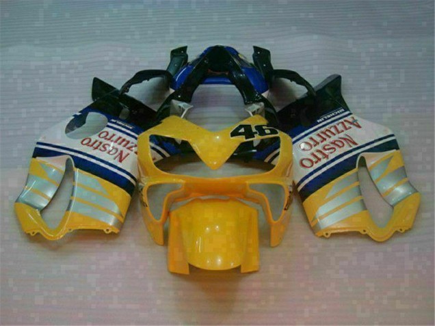 Jaune Argent Nastro Azzurro Carénage Honda CBR 600 F4i 01-03 Jaune Argent Nastro Azzurro Carénage Honda CBR 600 F4i 01-03