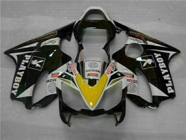 Jaune Argent Noir Playboy Carénage Honda CBR 600 F4i 01-03