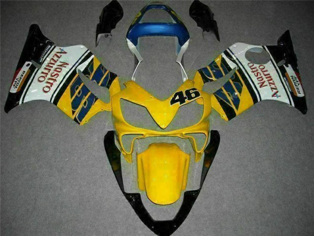 Jaune Blanc Carénage Honda CBR 600 F4i 01-03 Jaune Blanc Carénage Honda CBR 600 F4i 01-03
