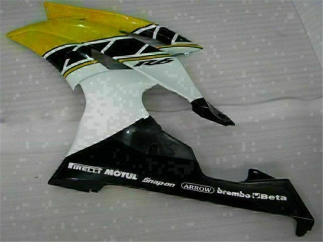 Jaune Blanc Carénage Yamaha R6 08-16 Jaune Blanc Carénage Yamaha R6 08-16