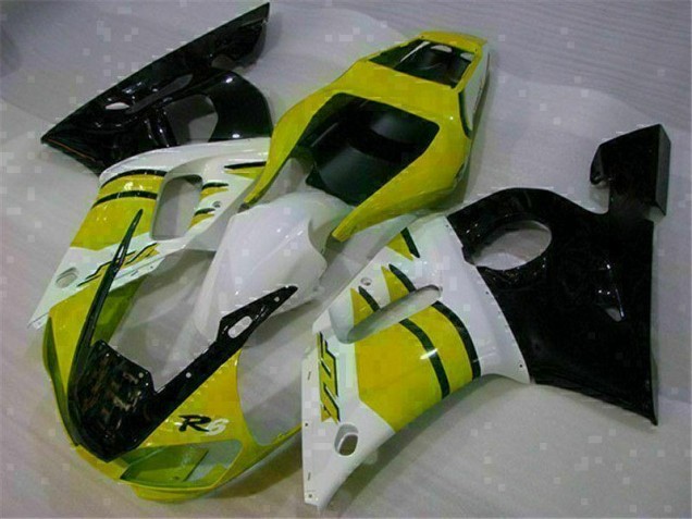Jaune Blanc Carénage Yamaha R6 98-02 Jaune Blanc Carénage Yamaha R6 98-02