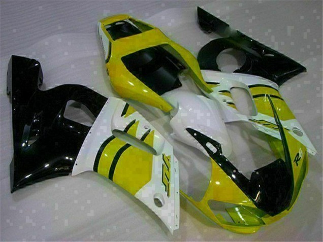Jaune Blanc Carénage Yamaha R6 98-02 Jaune Blanc Carénage Yamaha R6 98-02