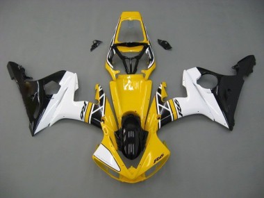 Jaune Blanc Noir Carénage Yamaha R6 03-05