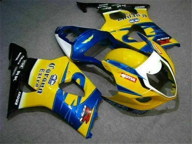Jaune Bleu Carénage Suzuki GSXR 1000 K3 03-04 Jaune Bleu Carénage Suzuki GSXR 1000 K3 03-04