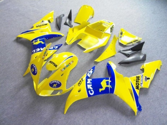 Jaune Bleu Motul Camel Carénage Yamaha R6 03-05