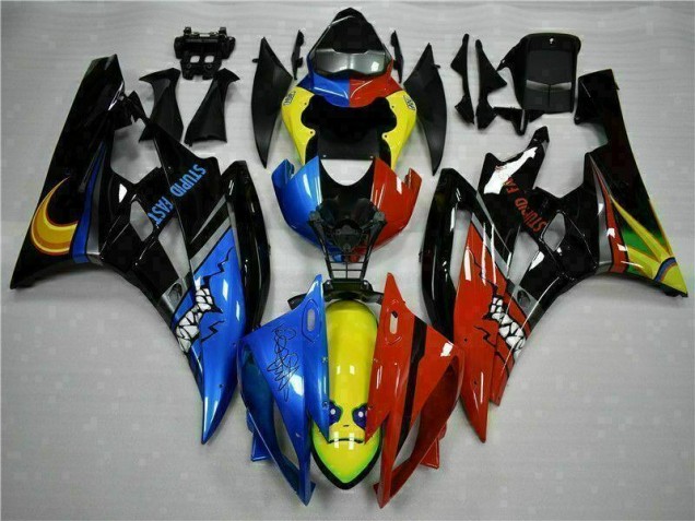 Jaune Bleu Rouge Carénage Yamaha R6 06-07 Jaune Bleu Rouge Carénage Yamaha R6 06-07