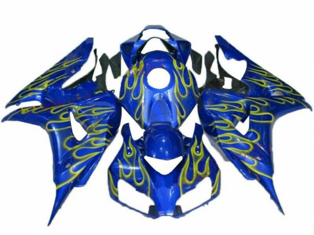 Jaune Flamme Bleu Carénage Honda CBR 1000 RR 06-07