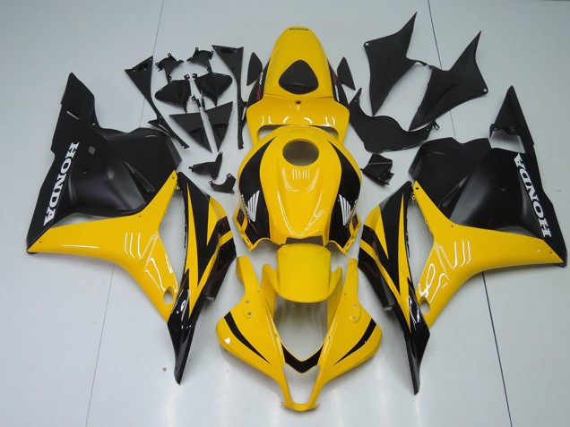 Jaune Noir Carénage Honda CBR 600 RR 09-12 Jaune Noir Carénage Honda CBR 600 RR 09-12