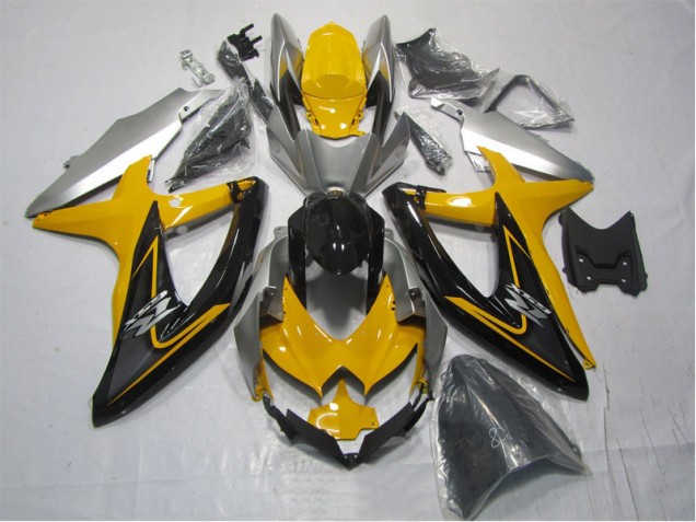 Jaune Noir Carénage Suzuki GSXR 1000 K7 07-08 Jaune Noir Carénage Suzuki GSXR 1000 K7 07-08