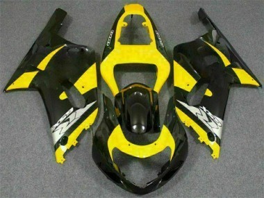 Jaune Noir Carénage Suzuki GSXR 600 / 750 K1 K2 K3 01-03