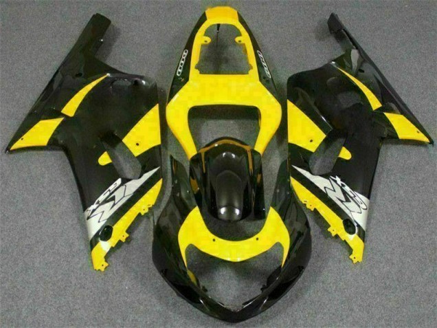 Jaune Noir Carénage Suzuki GSXR 600 / 750 K1 K2 K3 01-03 Jaune Noir Carénage Suzuki GSXR 600 / 750 K1 K2 K3 01-03