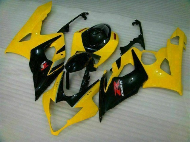 Jaune Noir Carénages Suzuki GSXR 1000 K5 05-06 Jaune Noir Carénages Suzuki GSXR 1000 K5 05-06
