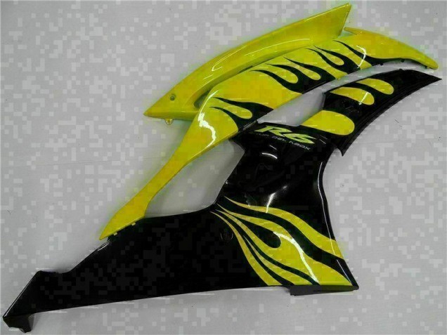 Jaune Noir Carénages Yamaha R6 08-16 Jaune Noir Carénages Yamaha R6 08-16