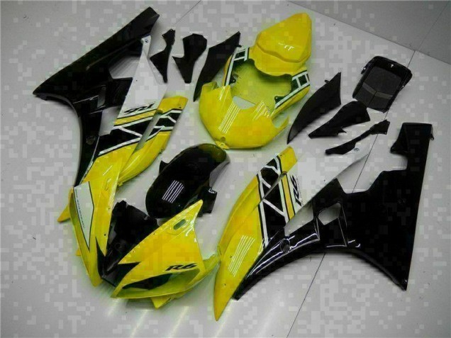Jaune Noir Carrosserie Yamaha R6 06-07 Jaune Noir Carrosserie Yamaha R6 06-07