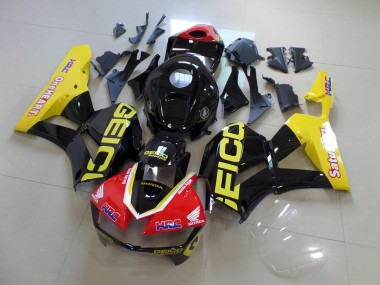 Jaune Noir Geico Carénage Honda CBR 600 RR 13-21