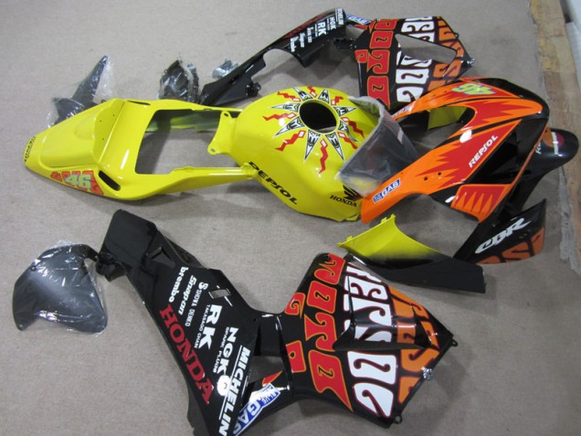 Jaune Noir Repsol 46 Carénage Honda CBR 600 RR 03-04 Jaune Noir Repsol 46 Carénage Honda CBR 600 RR 03-04