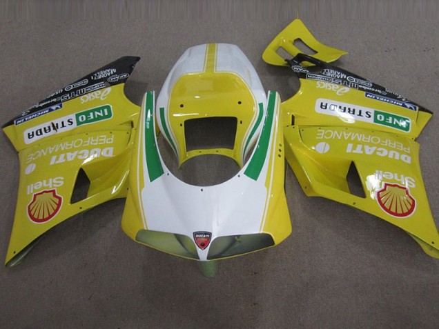 Jaune Shell Info Strrda Carénage Ducati 748 93-05 Jaune Shell Info Strrda Carénage Ducati 748 93-05